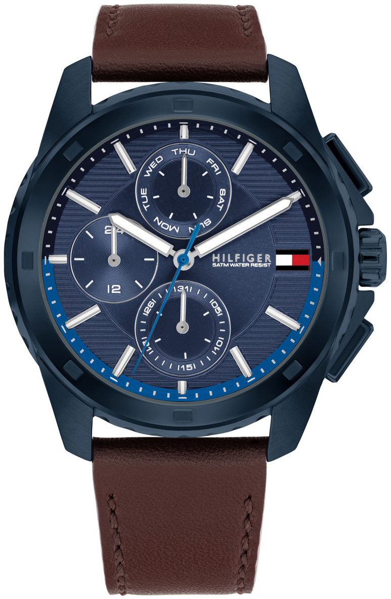Tommy Hilfiger Herrklocka 1710632 Walker Blå/Läder Ø44 mm