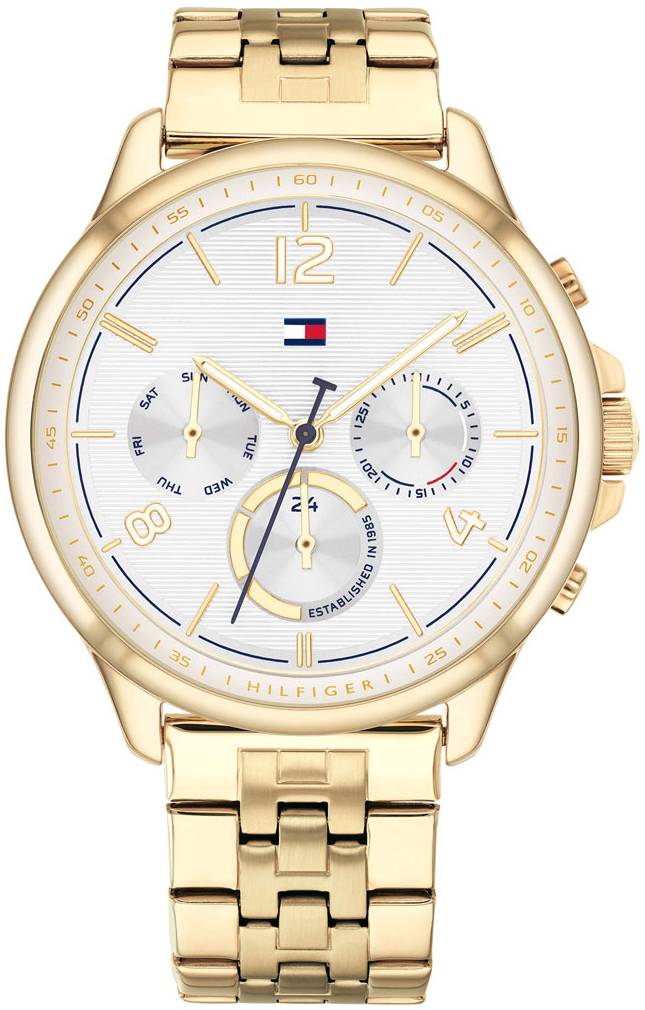 Tommy Hilfiger Damklocka 1782223 Harper Vit/Gulguldtonat stål Ø38 mm - Tommy Hilfiger