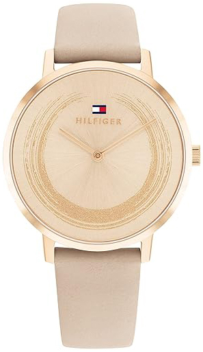 Tommy Hilfiger Damklocka 1782602 Carnation Ros&eacute;guldstonad/L&auml;der