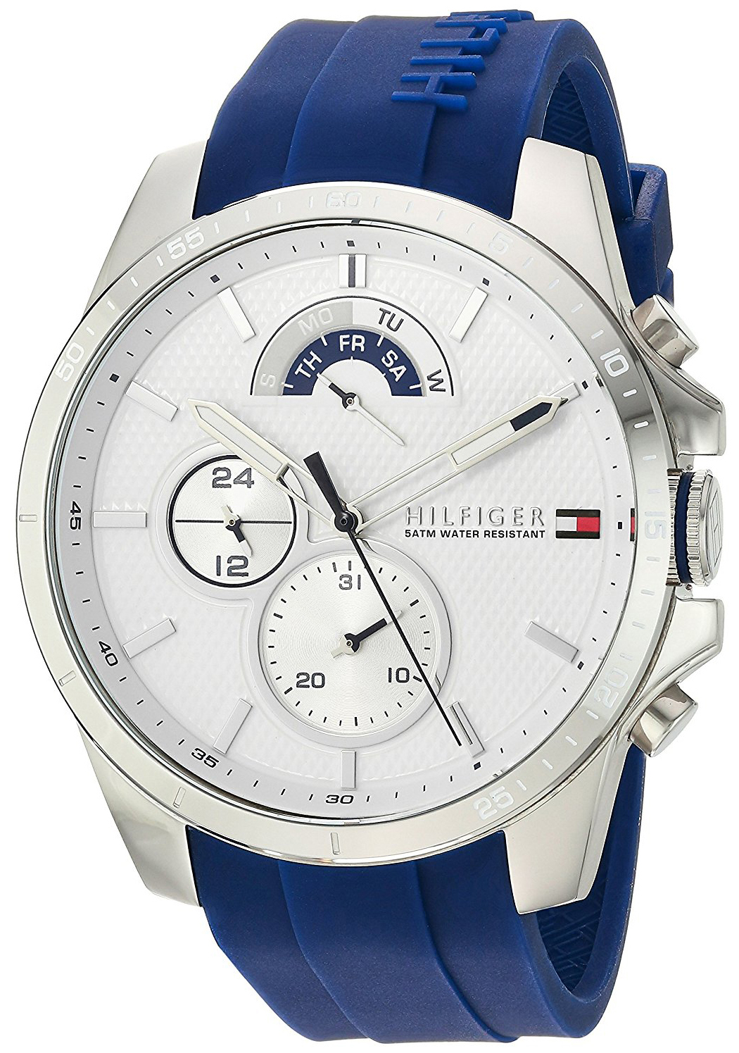 Tommy Hilfiger Herrklocka 1791349 Sport Vit/Gummi Ø46 mm - Tommy Hilfiger