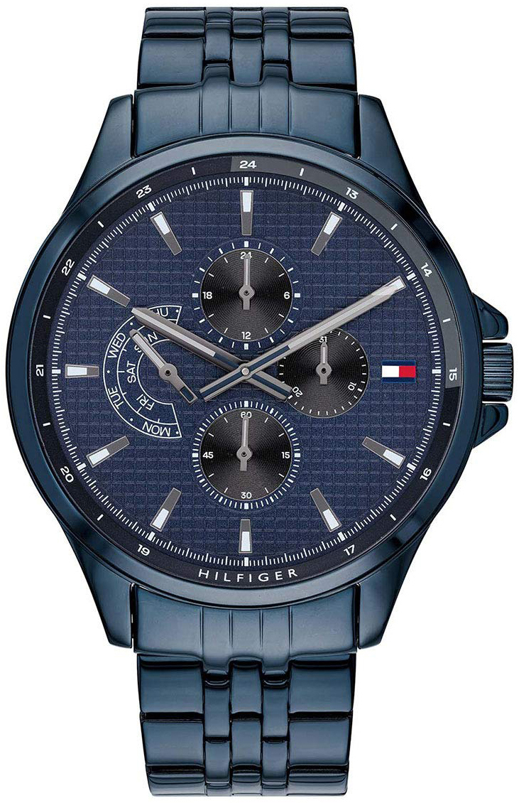 Tommy Hilfiger Herrklocka 1791618 Blå/Stål Ø46 mm - Tommy Hilfiger