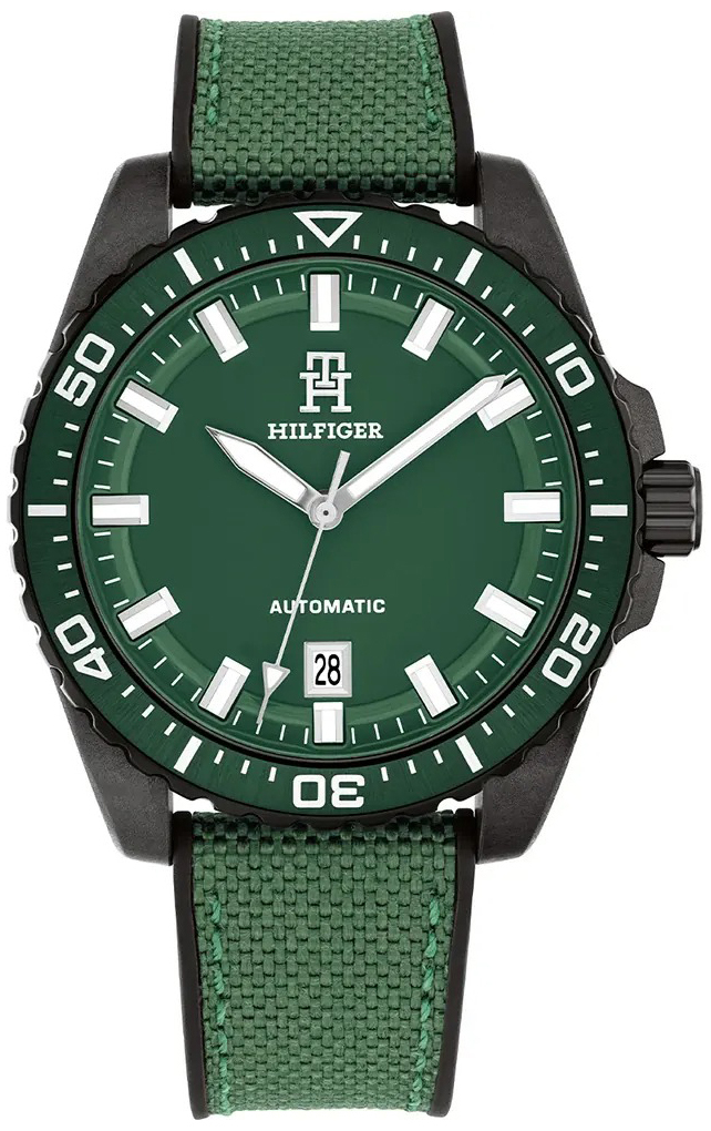 Tommy Hilfiger Herrklocka 1792161 Th85 Grön/Gummi Ø42 mm