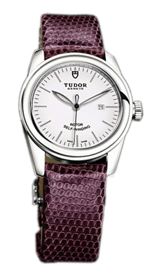 Tudor Glamour Date Damklocka 53000-WIDPRLZS Vit/Läder Ø31 mm - Tudor