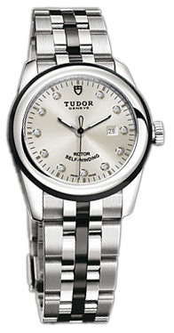 Tudor Glamour Date Damklocka 53010N-68030N-SDIDSTL Silverfärgad/Keramik - Tudor