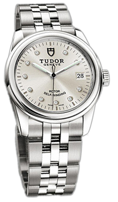 Tudor Glamour Date 55000-68050-SDIDSTL Silverfärgad/Stål Ø36 mm - Tudor