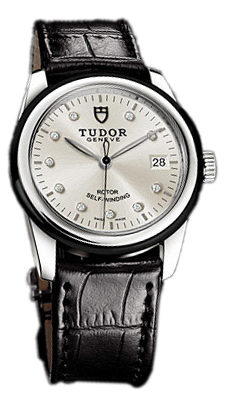 Tudor Glamour Date 55010N-SDIDSBLS Silverfärgad/Läder Ø36 mm