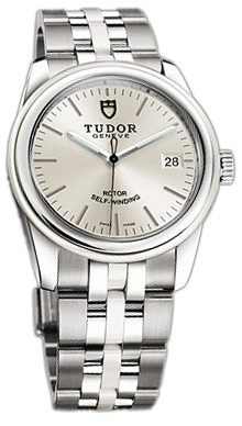 Tudor Glamour Date 55010W-68050W-SIDSTL Silverfärgad/Keramik Ø36 mm - Tudor