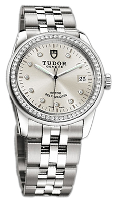 Tudor Glamour Date 55020-68050-SDIDSTL Silverfärgad/Stål Ø36 mm - Tudor