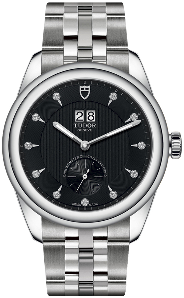 Tudor Herrklocka M57100-0004 Glamour Double Date Svart/St&aring;l &Oslash;42 mm