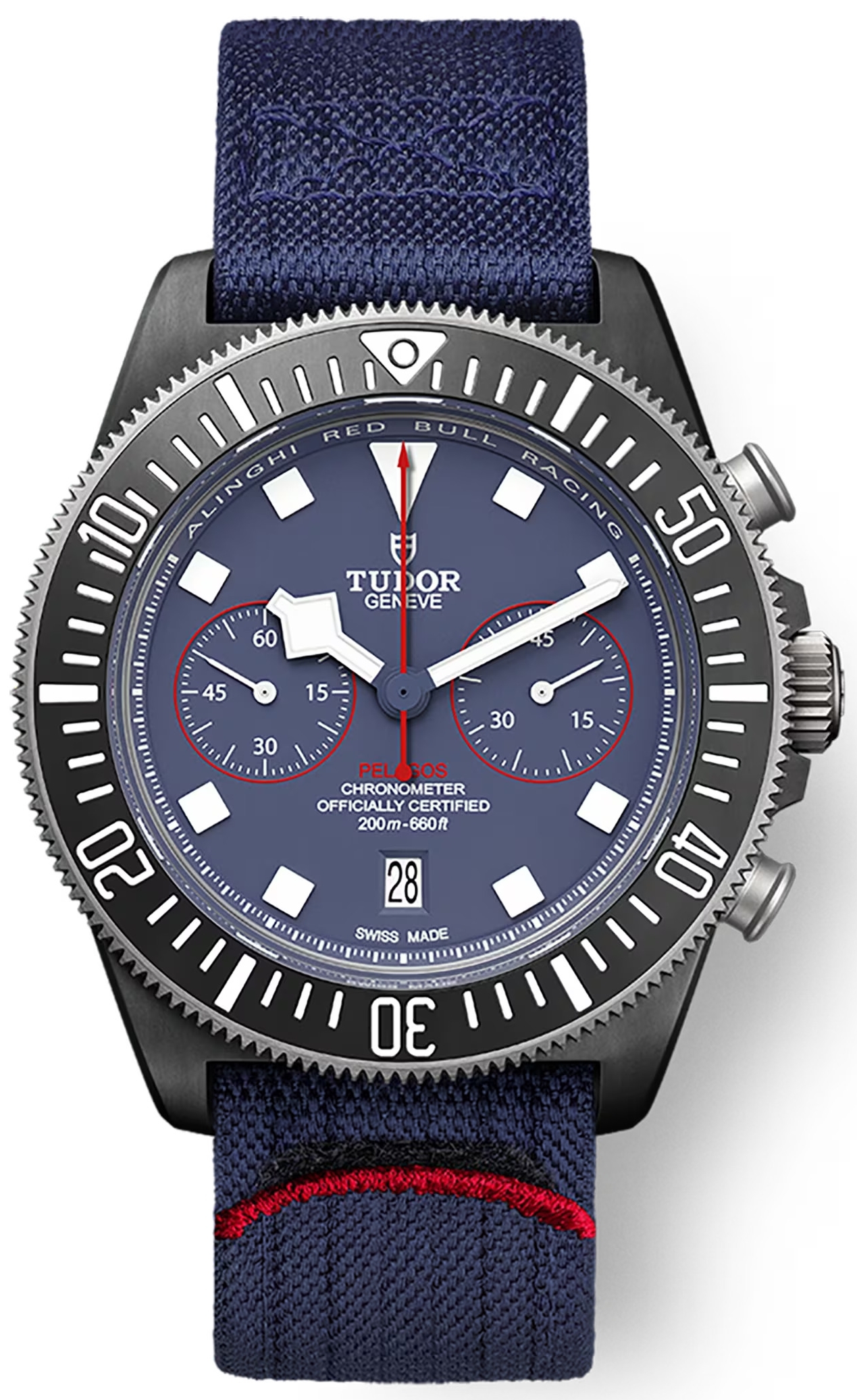 Tudor Herrklocka M25807KN-0001 Pelagos FDX Chrono Blå/Textil Ø43 mm - Tudor