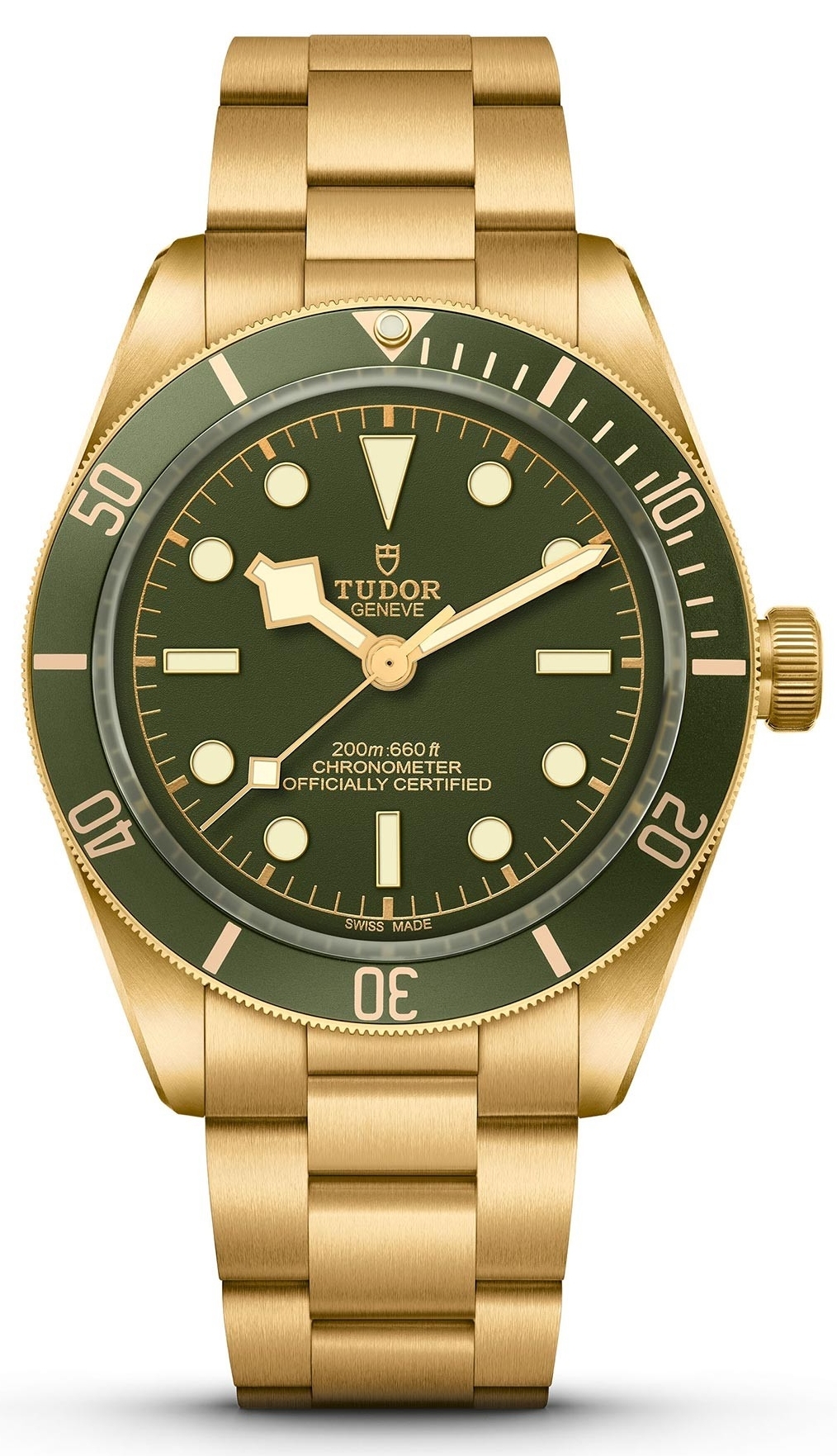Tudor Herrklocka M79018V-0006 Black Bay 58 18K Grön/18 karat gult - Tudor