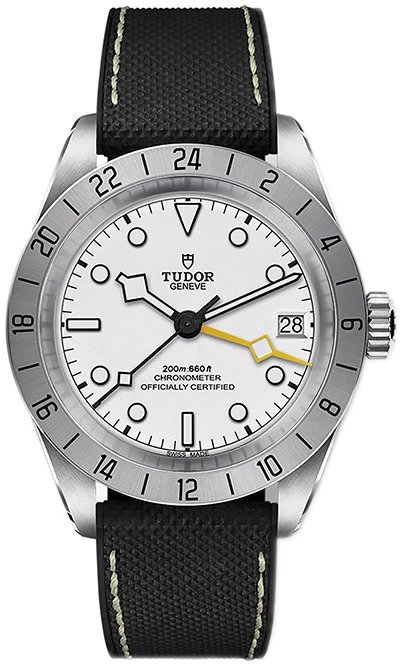 Tudor Herrklocka M79470-0006 Black Bay Pro Vit/Läder Ø39 mm - Tudor