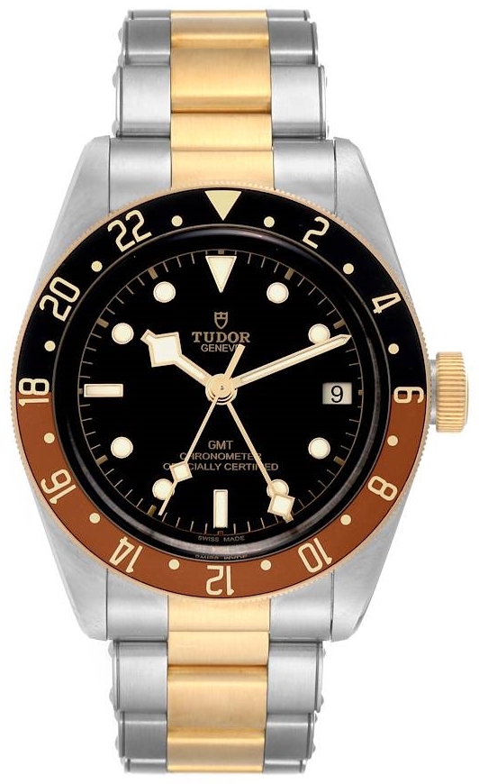 Tudor M79833MN-0001 Black Bay GMT Svart/Gulguldtonat stål Ø41 mm - Tudor