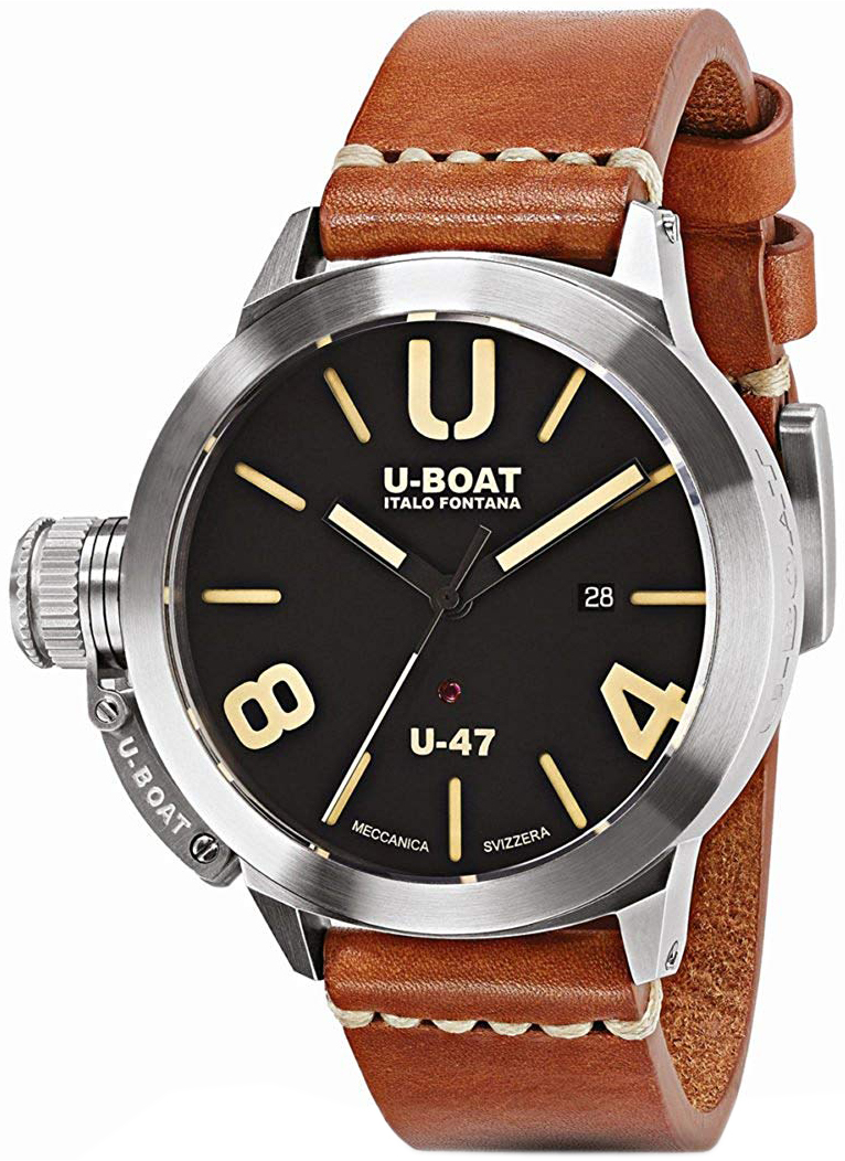 U-Boat Herrklocka 8105 Classico Svart/Läder Ø47 mm - U-Boat