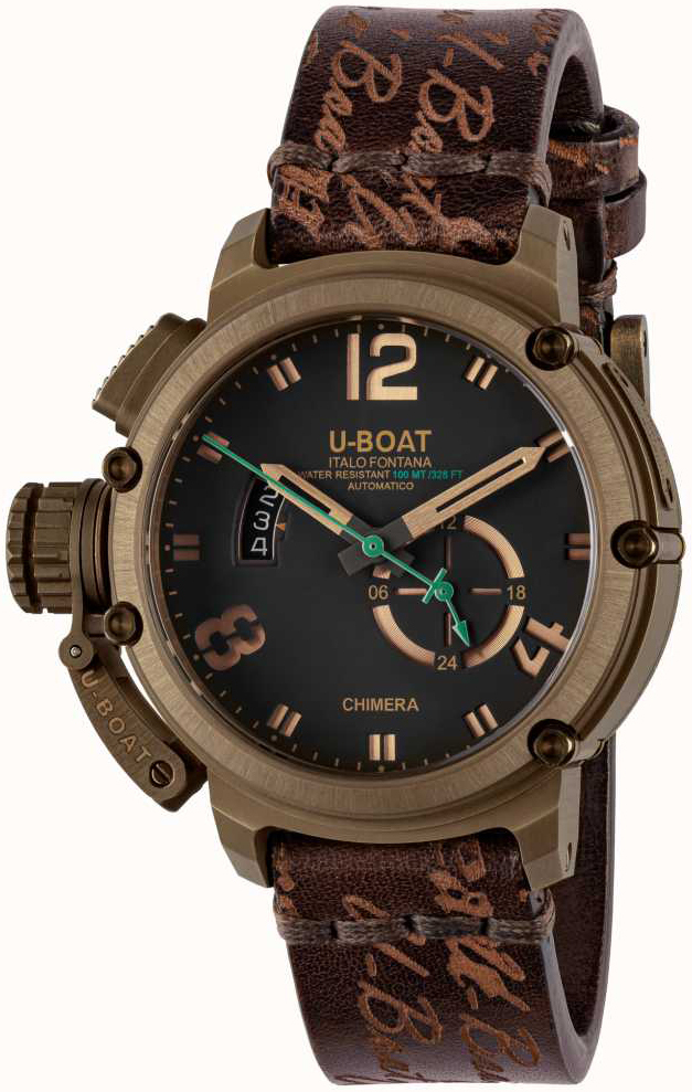 U-Boat Herrklocka 8527 Chimera Svart/Läder Ø46 mm - U-Boat