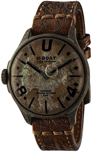 U-Boat Herrklocka 9600 Darkmoon Brun/Läder Ø44 mm - U-Boat