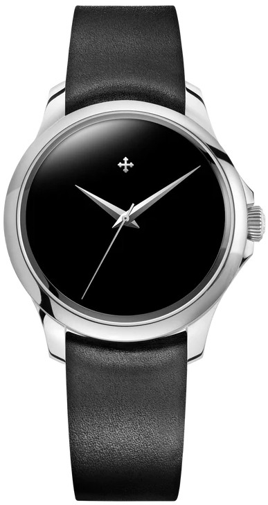 Venezianico Damklocka 1121510 Redentore Ultrablack Svart/Läder Ø36