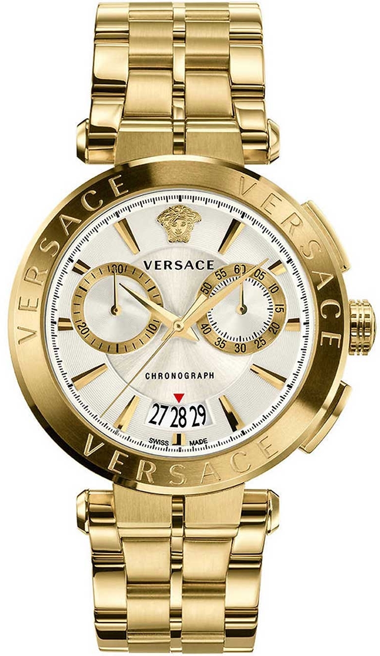 Versace Herrklocka VE1D00419 Aion Svart/Stål Ø45 mm - Versace