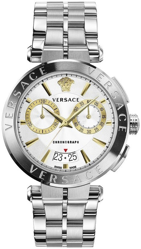 Versace Herrklocka VE1D02323 Aion Silverfärgad/Stål Ø45 mm - Versace