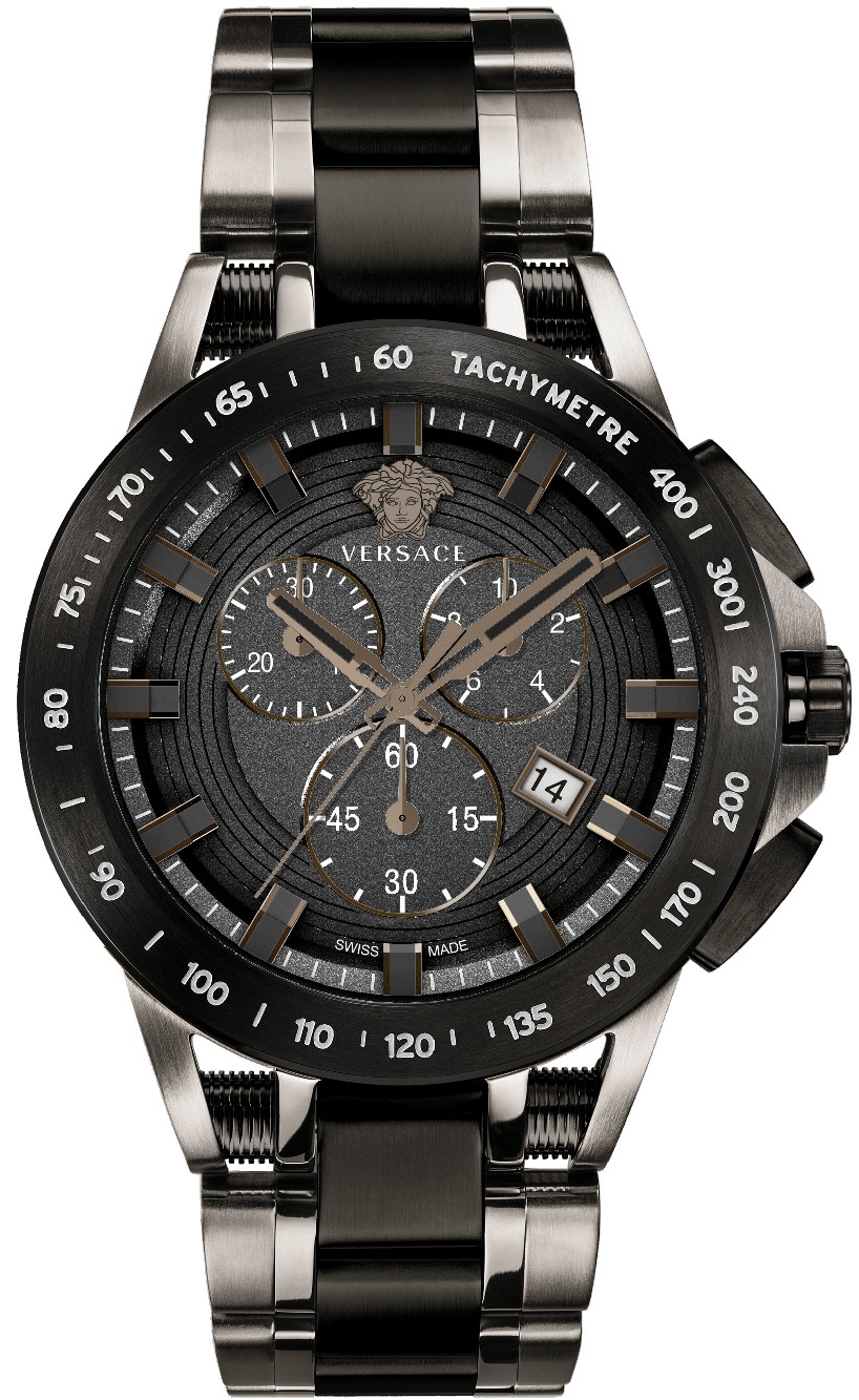 Versace Herrklocka VE3E00921 Sport Tech Svart/Stål Ø45 mm - Versace
