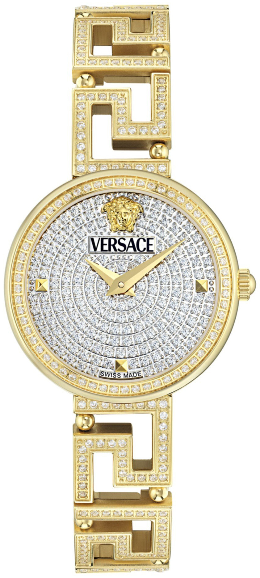 Versace Damklocka VE7A00524 Greca Goddess Silverfärgad/Gulguldtonat
