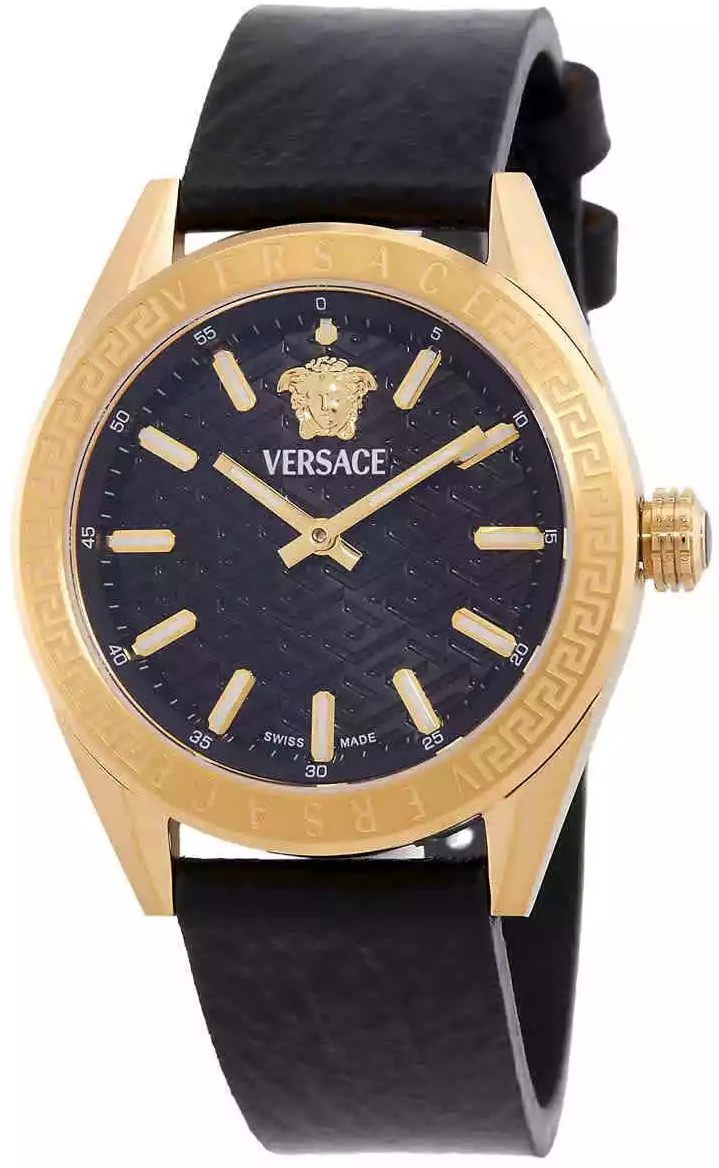 Versace Damklocka VE8I00224 V Code Svart/Läder Ø36 mm - Versace