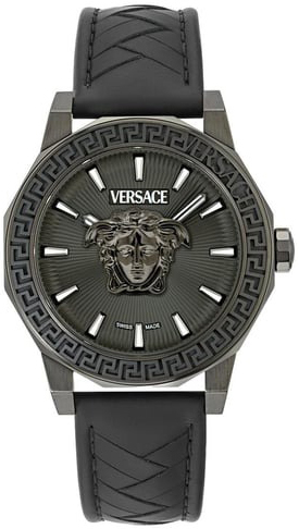 Versace Herrklocka VE9I00224 Medusa Grå/Läder Ø43 mm - Versace