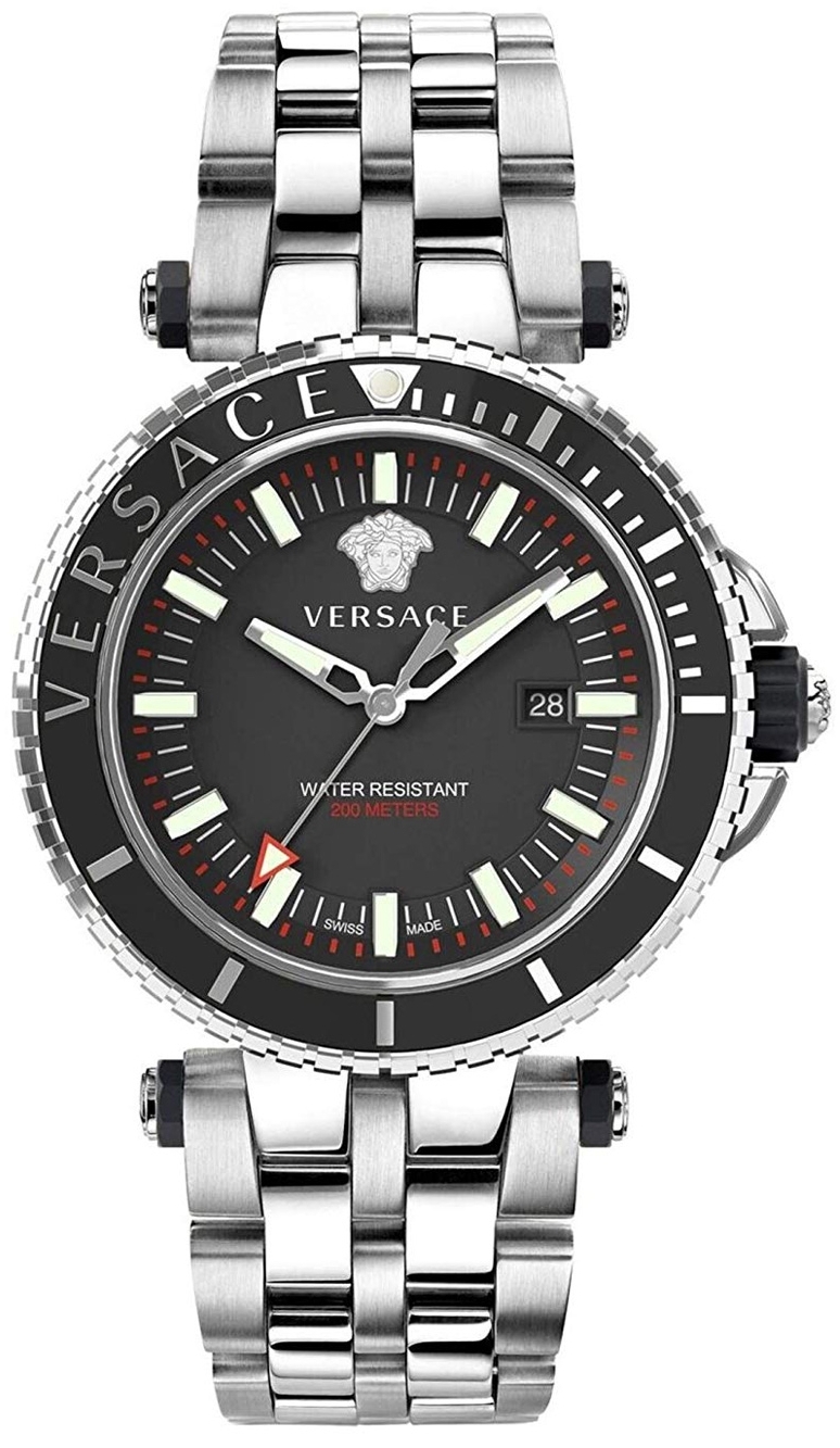 Versace Herrklocka VEAK00318 V Race Svart/Stål Ø46 mm - Versace