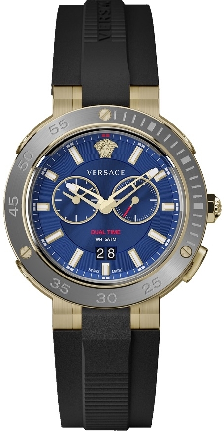 Versace Herrklocka VECN00119 V Extreme Pro Blå/Plast Ø46 mm - Versace