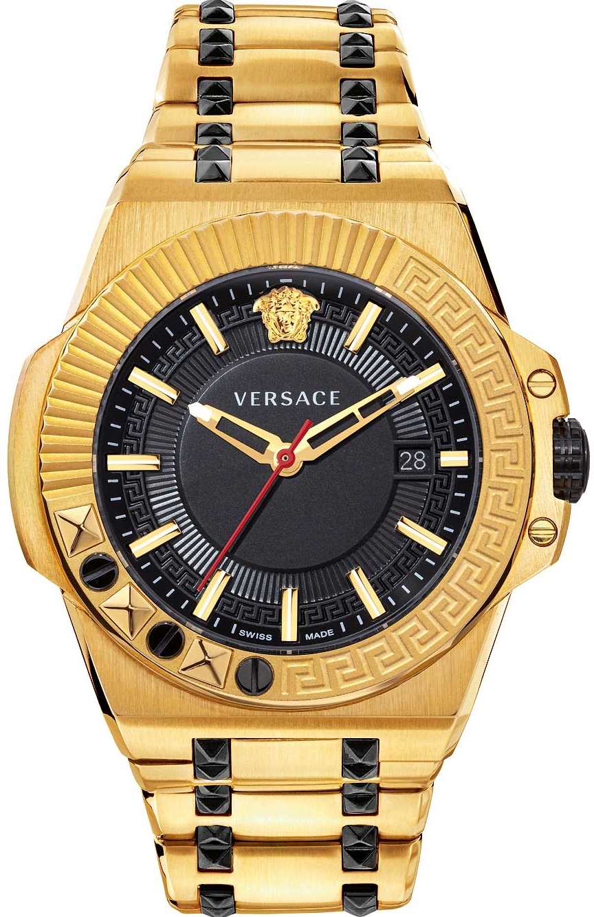 Versace Herrklocka VEDY00619 Chain Reaction Svart/Stål Ø46 mm - Versace