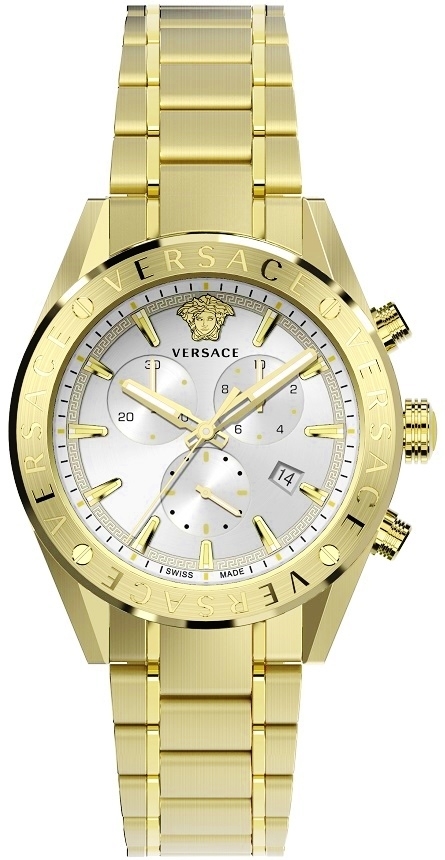 Versace Herrklocka VEHB00719 V Chrono Guldtonad/Gulguldtonat stål - Versace