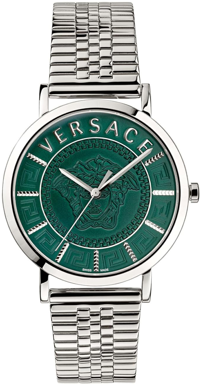 Versace Herrklocka VEJ400921 Essential Grön/Stål Ø40 mm - Versace
