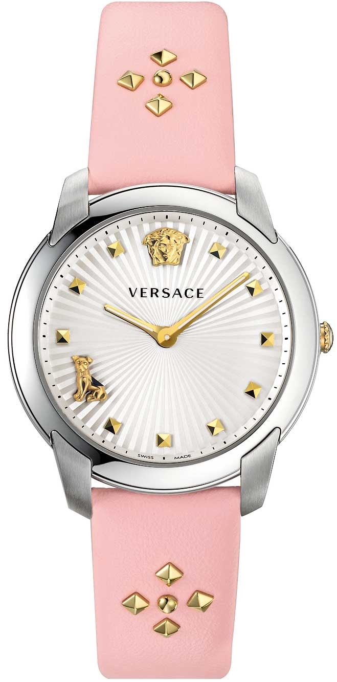 Versace Damklocka VELR00119 Audrey Silverfärgad/Läder Ø38 mm - Versace