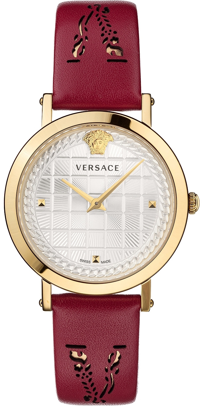 Versace Damklocka VELV00320 Medusa Silverfärgad/Läder Ø37 mm - Versace