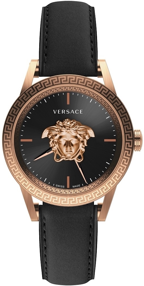 Versace Herrklocka VERD01420 Palazzo Svart/Läder Ø43 mm - Versace