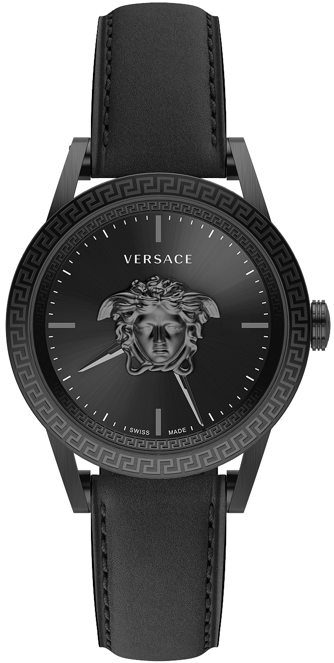 Versace Herrklocka VERD01520 Palazzo 43mm Svart/Läder Ø43 mm - Versace