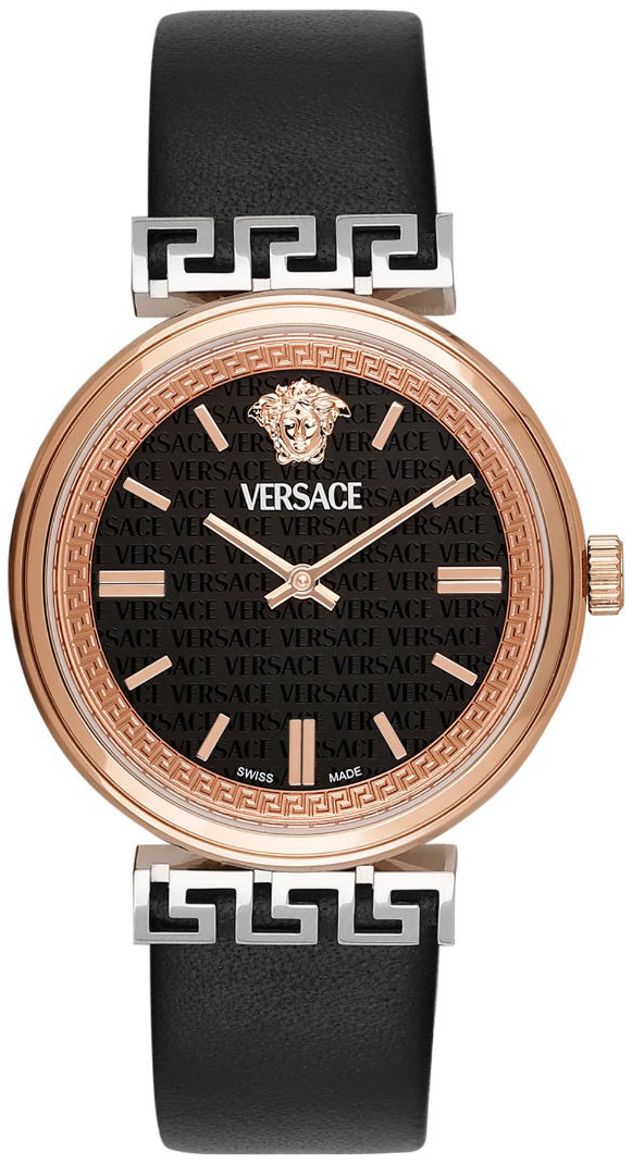 Versace Damklocka VETCA0224 Mythos Svart/Läder Ø36 mm - Versace