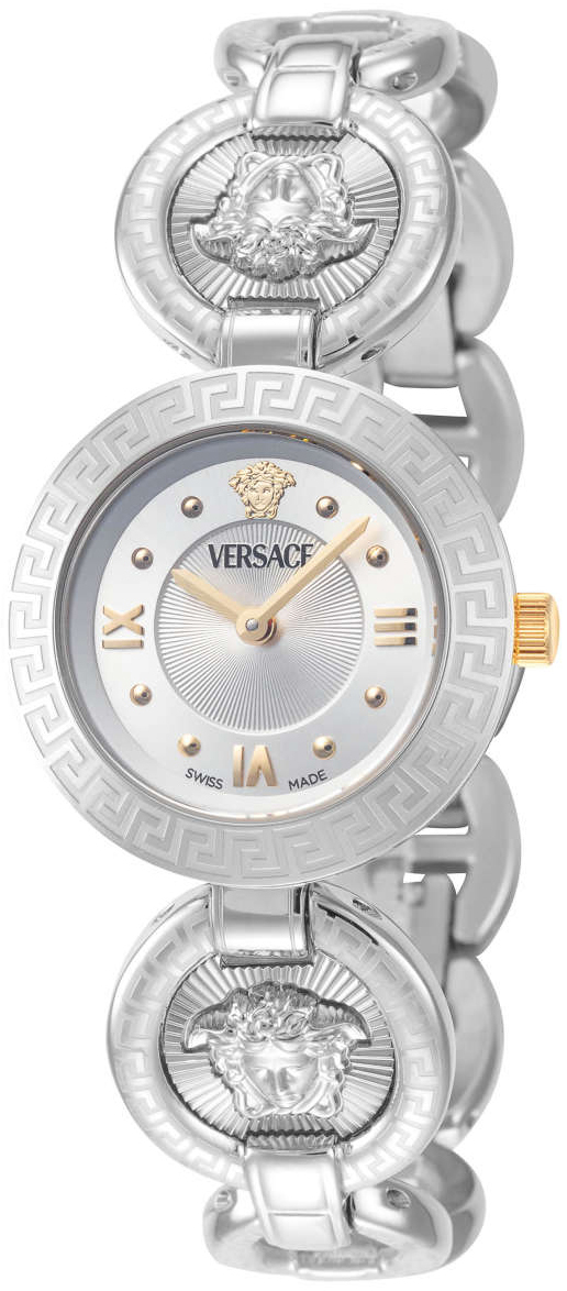 Versace Damklocka VEWCA0124 Greca Silverfärgad/Stål Ø28 mm - Versace