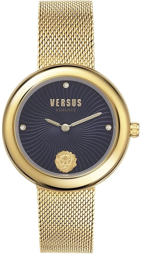 Versus by Versace Damklocka VSPEN0519 Lea Blå/Gulguldtonat stål - Versus by Versace