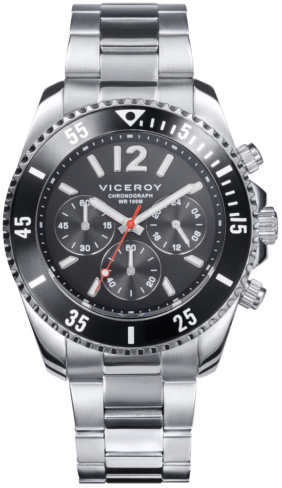 Viceroy Herrklocka 401225-55 Classic Svart/St&aring;l &Oslash;43 mm