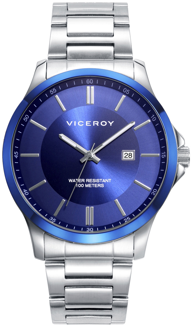 Viceroy Herrklocka 401289-37 Classic Blå/Stål Ø43 mm - Viceroy