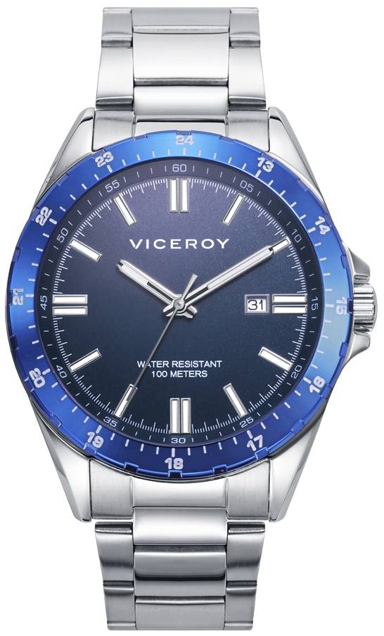 Viceroy Herrklocka 401295-33 Classic Blå/Stål Ø43 mm - Viceroy