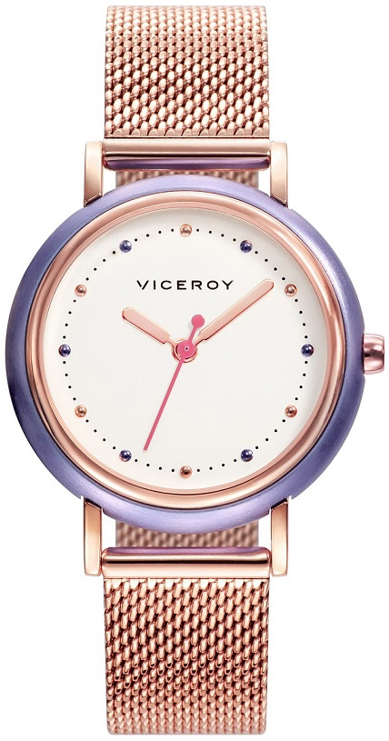Viceroy Damklocka 471156-09 Classic Vit/Roséguldstonat stål Ø30 mm - Viceroy