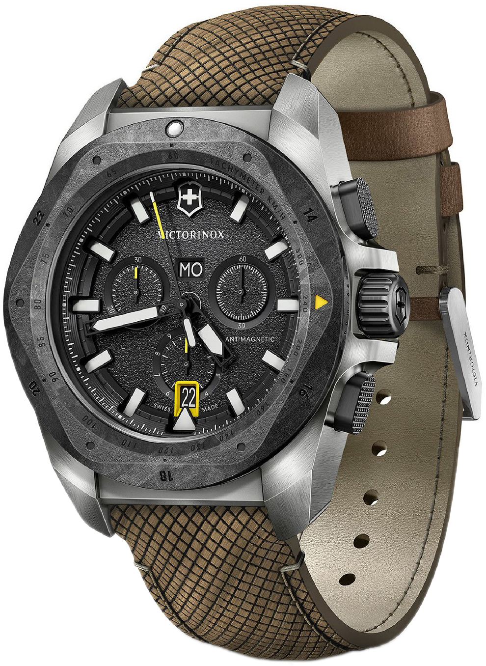 Victorinox Herrklocka 241988.1 I.N.O.X. Svart/Läder Ø43 mm - Victorinox