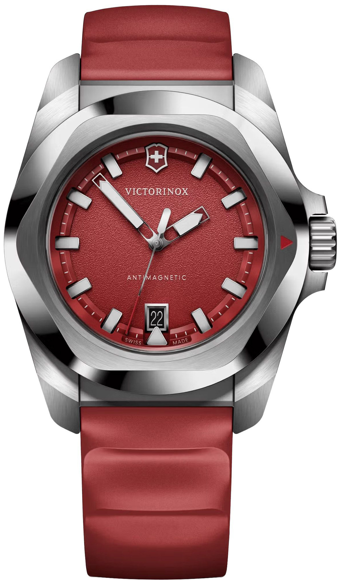 Victorinox Herrklocka 242029 I.N.O.X. R&ouml;d/Gummi &Oslash;41 mm