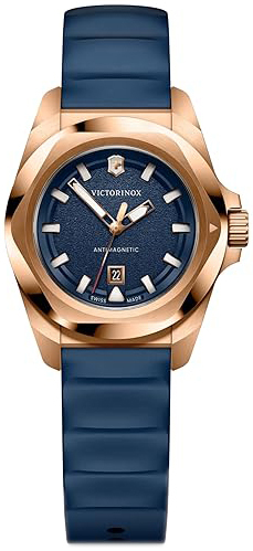 Victorinox Damklocka 242035 I.N.O.X. Bl&aring;/Gummi &Oslash;32 mm