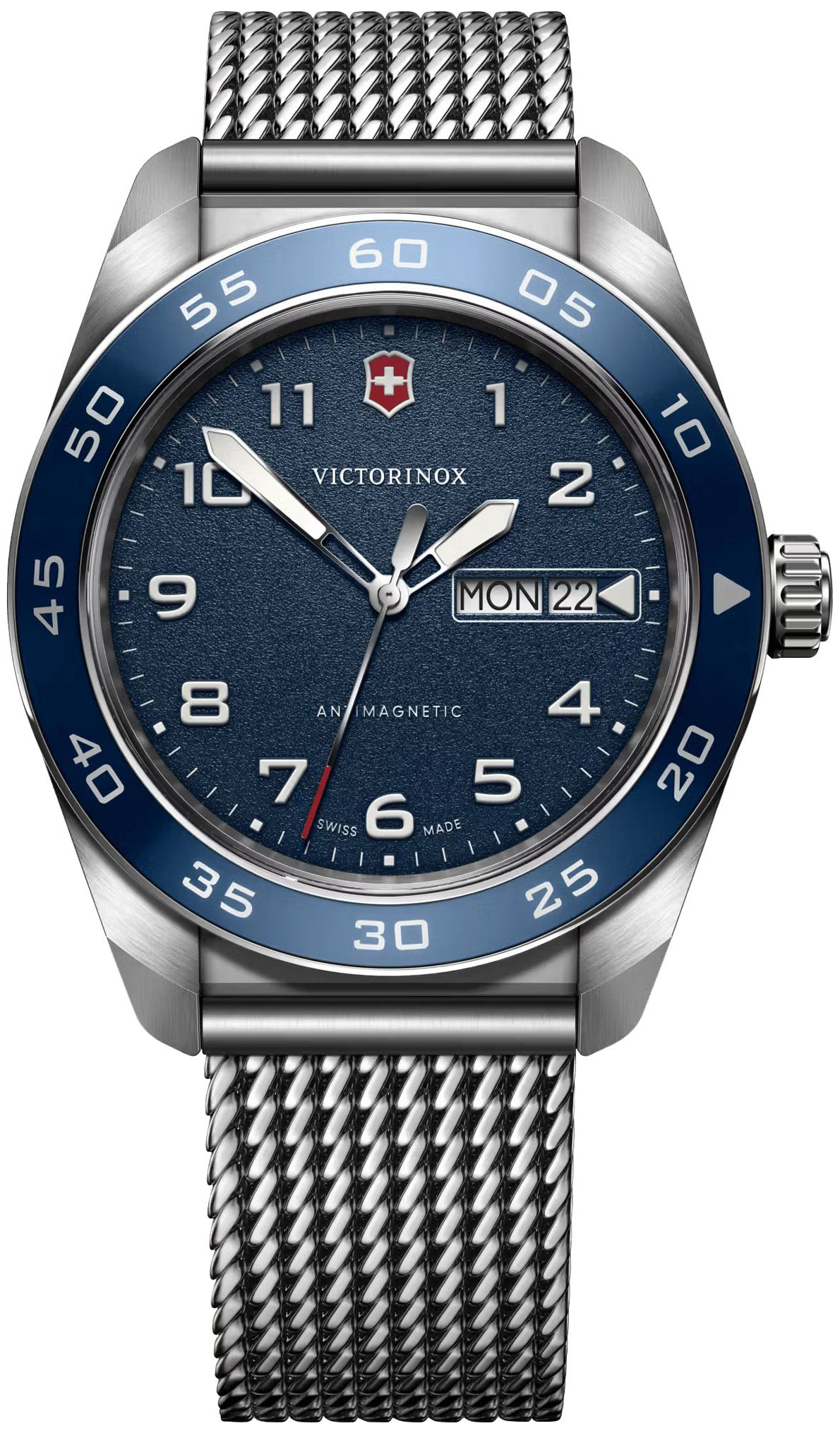 Victorinox Herrklocka 242042 Swiss Army Bl&aring;/St&aring;l &Oslash;42 mm