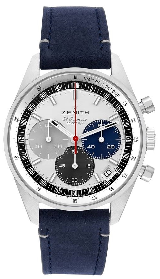 Zenith Herrklocka 03.3200.3600-69.C902 El Primero Vit/Läder Ø38 mm - Zenith