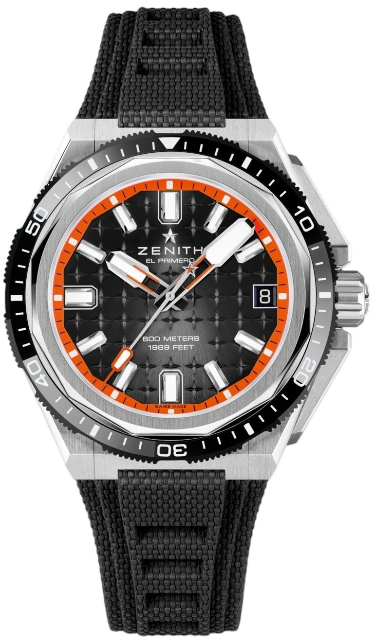 Zenith Herrklocka 95.9600.3620-21.I300 Defy Extreme Svart/Gummi - Zenith