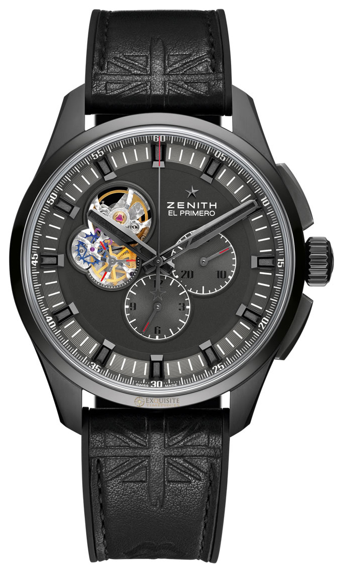 Zenith Herrklocka 96.2260.4061-21.R575 El Primero Svart/Gummi Ø42 mm - Zenith